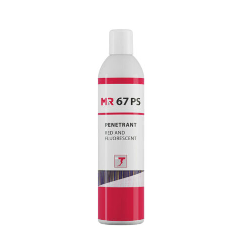 Penetrant - NDT Benelux - MR67PS Penetrant schuim, rood en fluorescerend